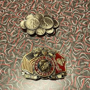 Belt Buckles — Marines + Coins